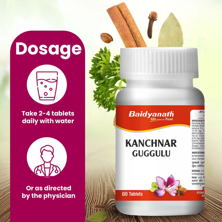 Baidyanath Kanchnar Guggulu (80 Tablets)