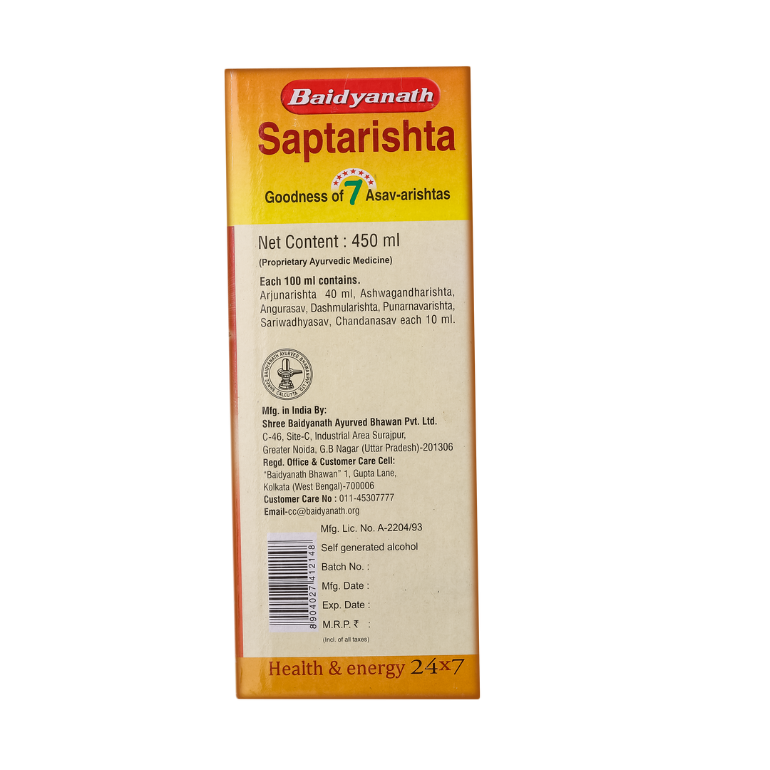Badiayanth Gut Health Combo - Livrol Syrup-200ml | Saptarishta 450 ml | Amlaki Tablet 60 Tablets