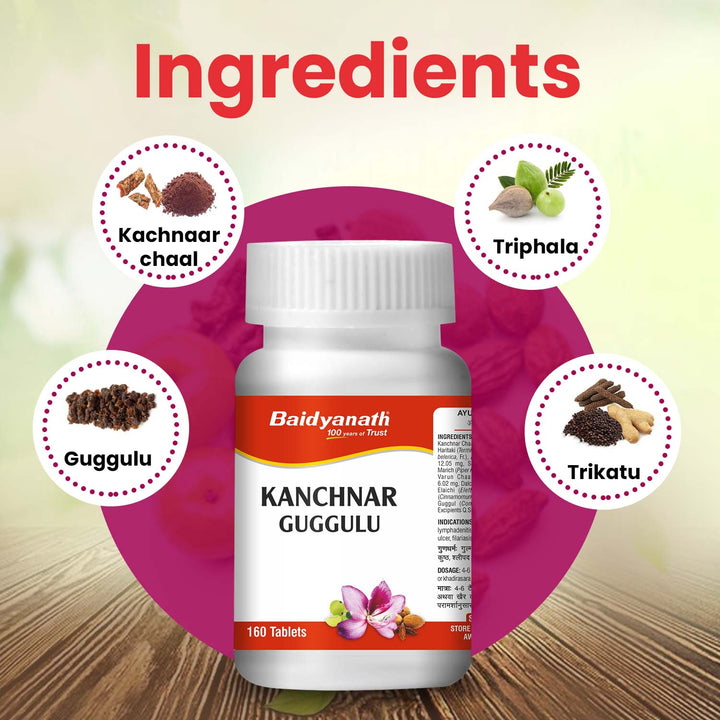 Baidyanath Kanchnar Guggulu 160 Tablets