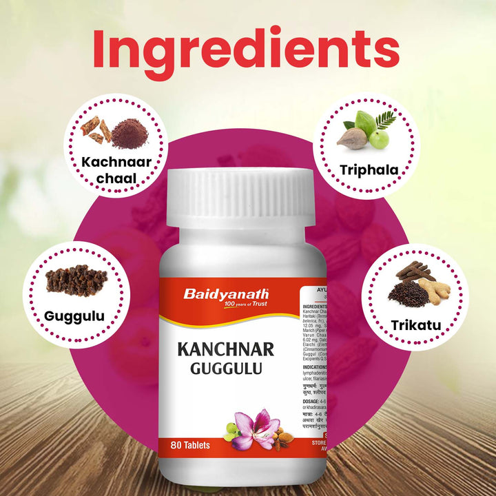 Baidyanath Kanchnar Guggulu (80 Tablets)