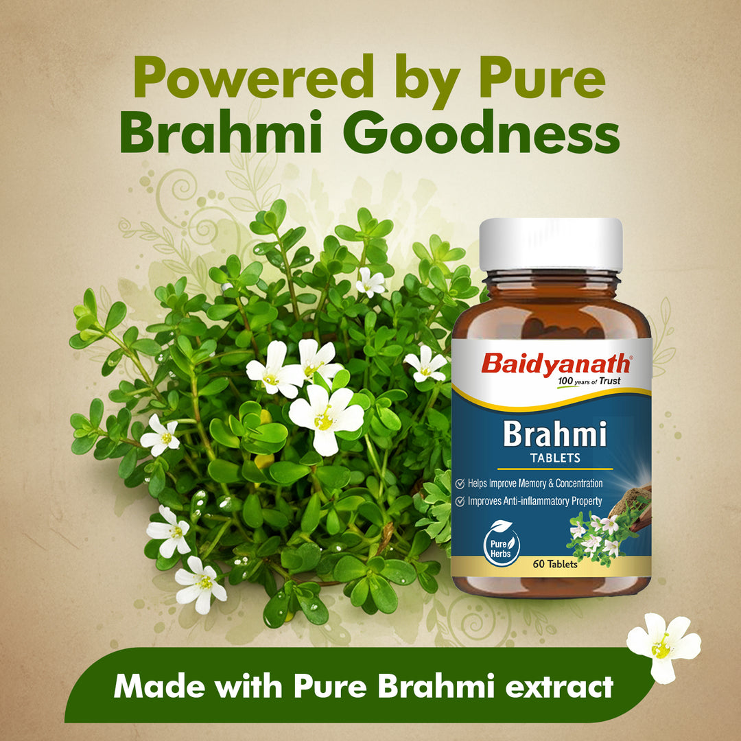 Baidyanath Brahmi Tablets (60 Tablets)