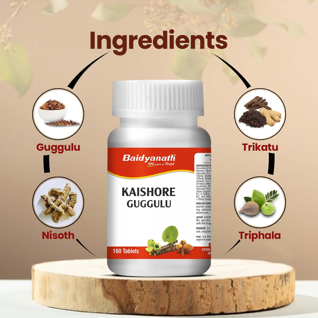 Baidyanath Kaishore Guggulu (160 Tablets)