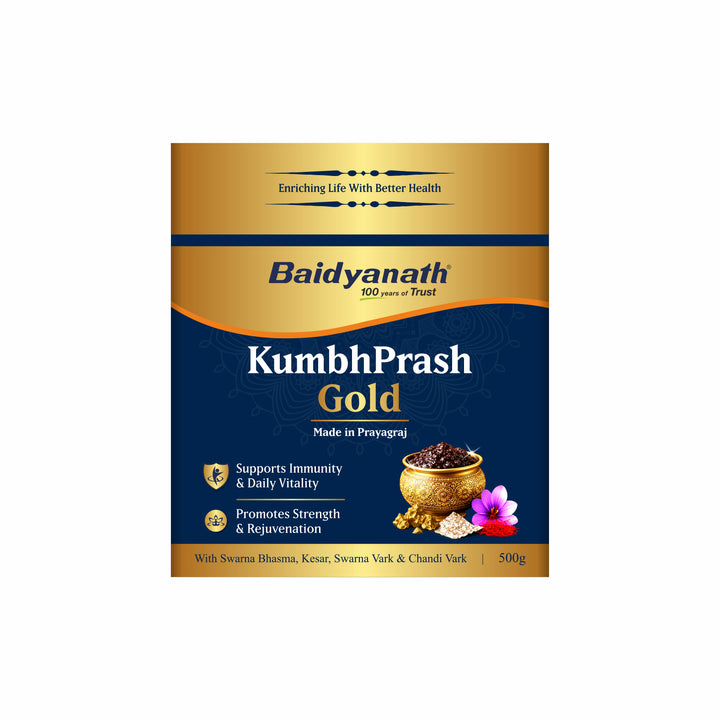 Baidyanath Chyawan Kumbhprash Premium chyawanprash Gold 500GM