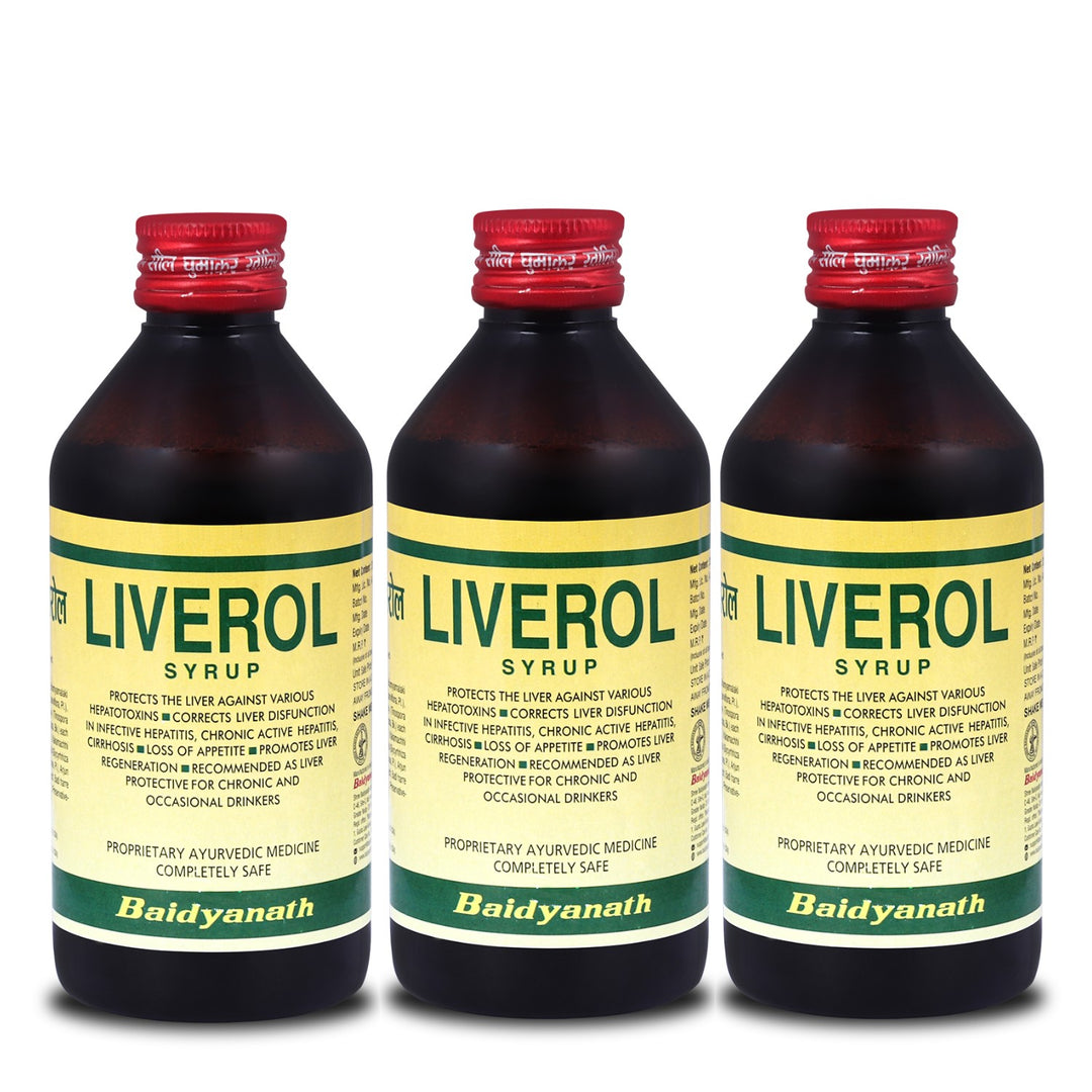 Baidyanath Liverol Syrup (200 ml) for Comprehensive Liver care
