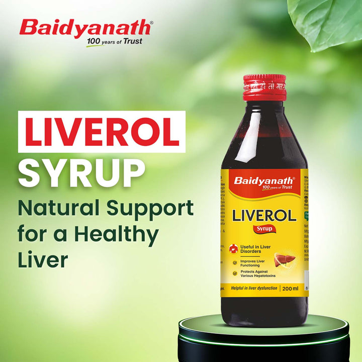 Baidyanath Liverol Syrup (200 ml) for Comprehensive Liver care