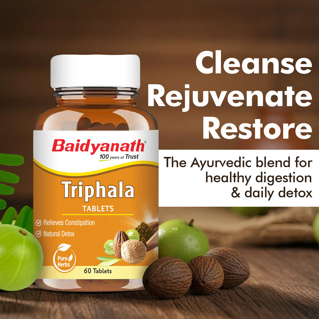 Baidyanath Triphala Tablets 60 Tablets ( Pack of 2)