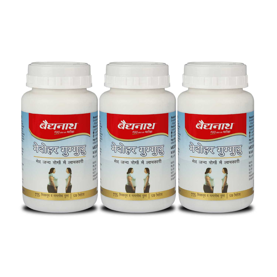 Baidyanath Medohar Guggulu 3 bottles