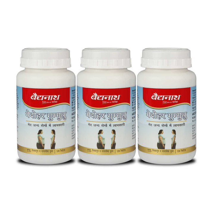 Baidyanath Medohar Guggulu 3 bottles