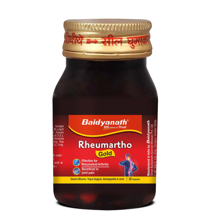 Baidyanath Rheumartho Gold (30 Capsules) | Enriched with Pure Gold