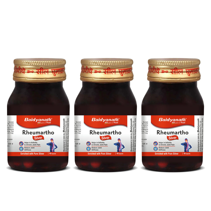 Baidyanath Rheumartho Silver 40 Capsules | Enriched with Pure Sliver