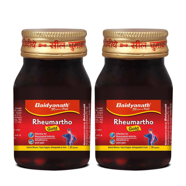 Baidyanath Rheumartho Gold (30 Capsules) | Enriched with Pure Gold