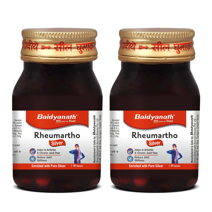 Baidyanath Rheumartho Silver 40 Capsules | Enriched with Pure Sliver