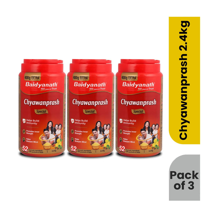Baidyanath Chyawanprash Special 2 kg with 400 Gram Extra (2400g)