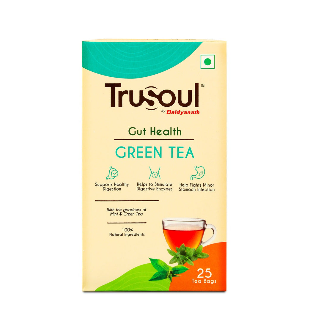 TruSoul By Baidyanath Natural Herbal Gut Health Green Tea- 25 bags