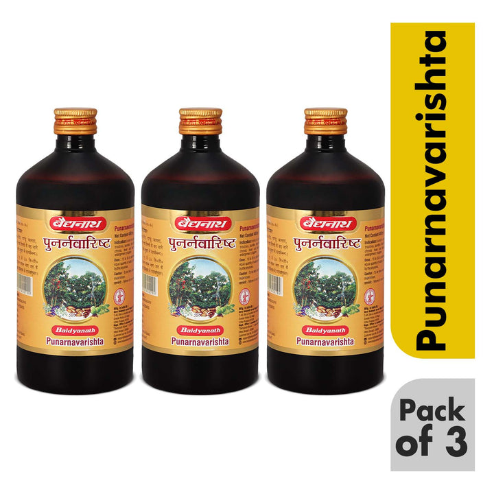 Baidyanath Punarnavarishta - 450 ml | Help To Relief Liver Problems & Fatty Liver