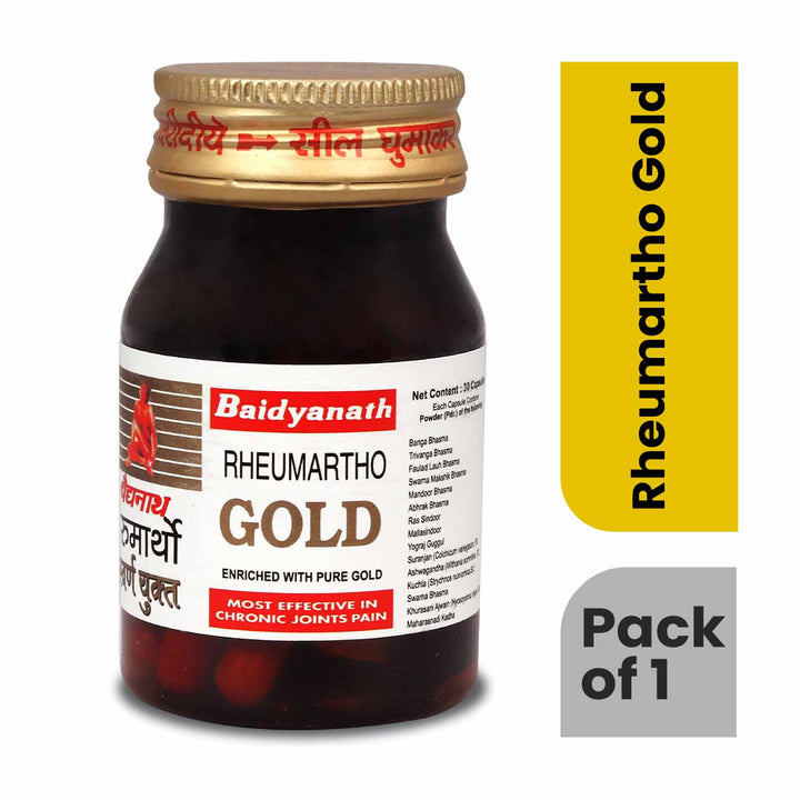 Baidyanath Rheumartho - 50 Tablets| Helps in Arthritis & Chronic Joint Pains | Supports Healing Of Tissues and Restore Flexiblity of Joints  (Pack of 1)