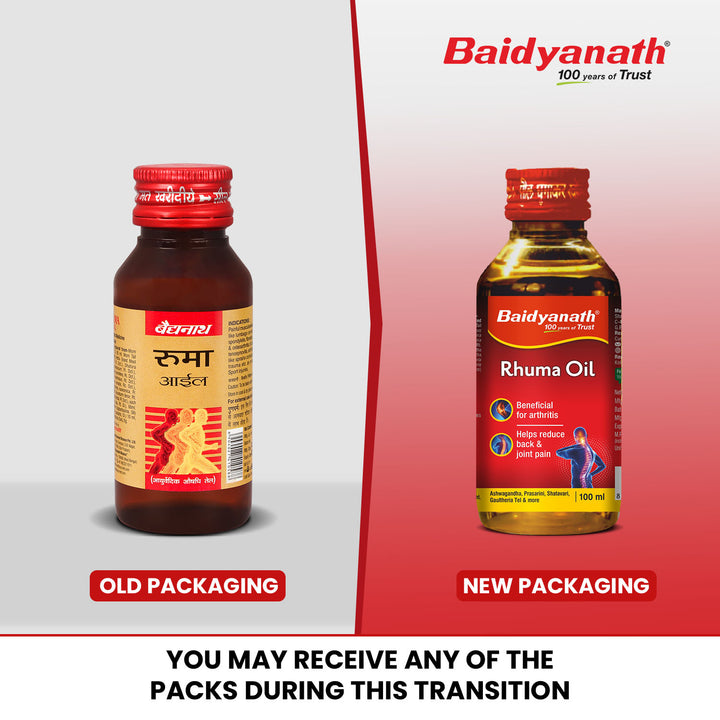 Baidyanath Rhuma Oil, helps in Knee and Joints Pains 100 ml