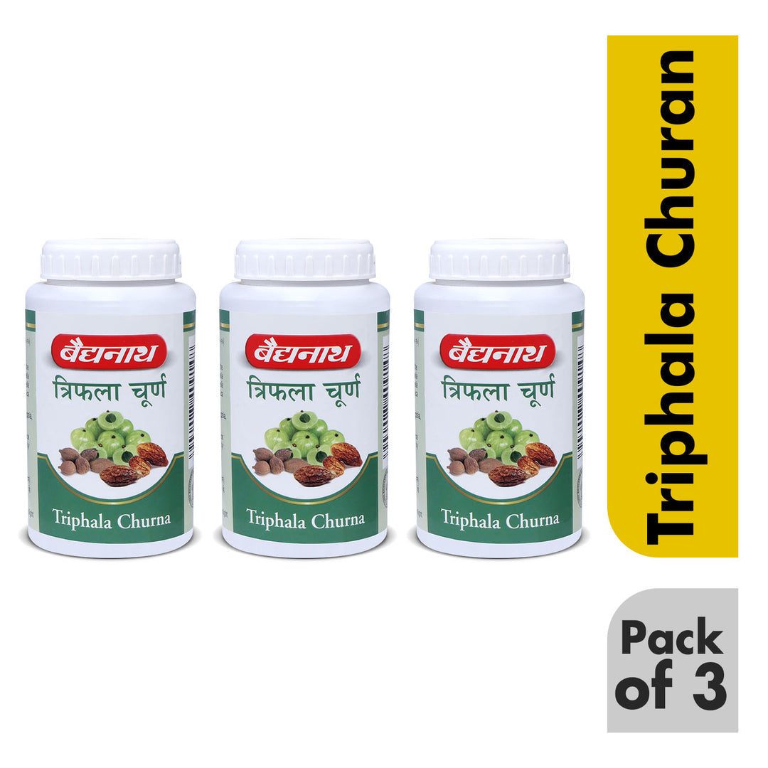 Baidyanath Triphala Churna-400g Help to Improve Bowel Movement & Indigestion, Constipation and Digestive Disorders