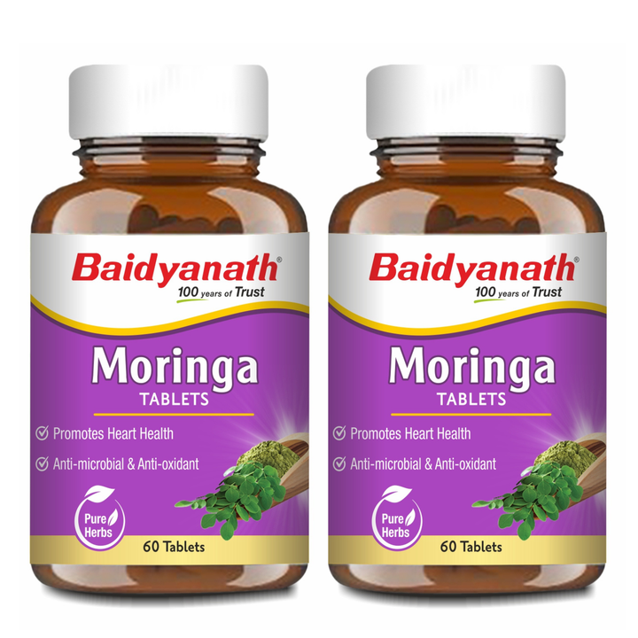 Baidyanath Moringa Tablets (60 Tablets), Pack of 2| Helps in maintaining overall health and wellness