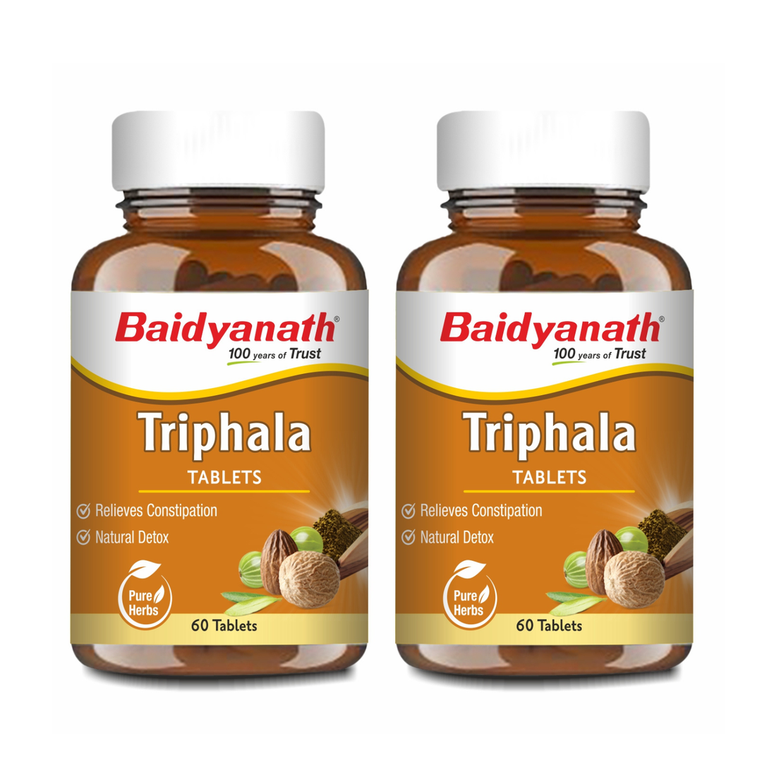 Baidyanath Triphala Tablets 60 Tablets ( Pack of 2)