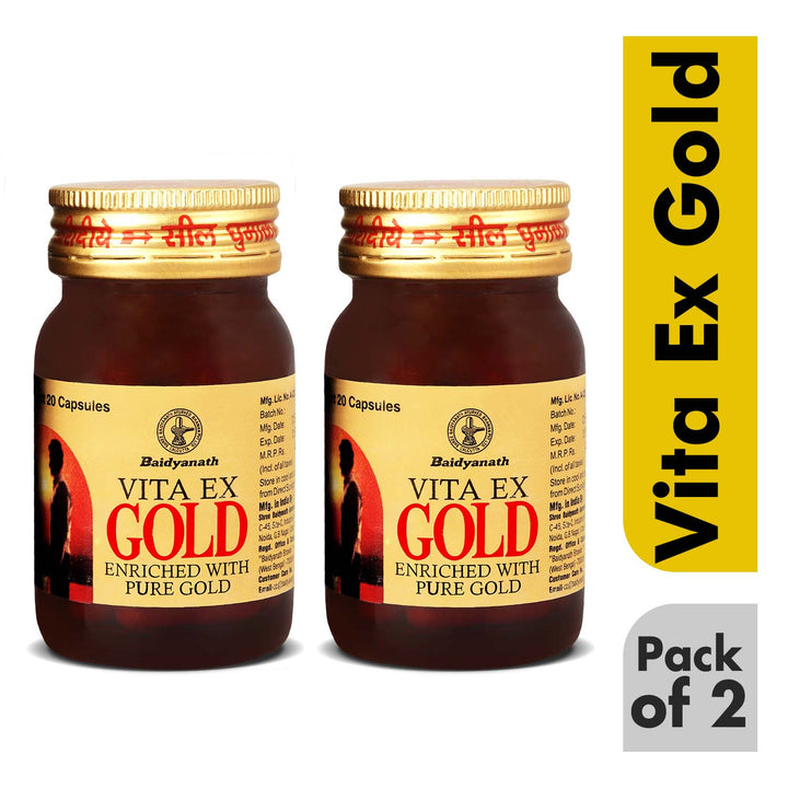 Baidyanath Vita Ex Gold For Vigour and Vitality (20 Capsules)