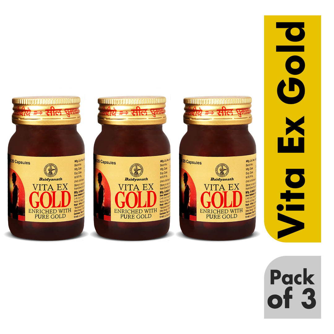 Baidyanath Vita Ex Gold For Vigour and Vitality (20 Capsules)