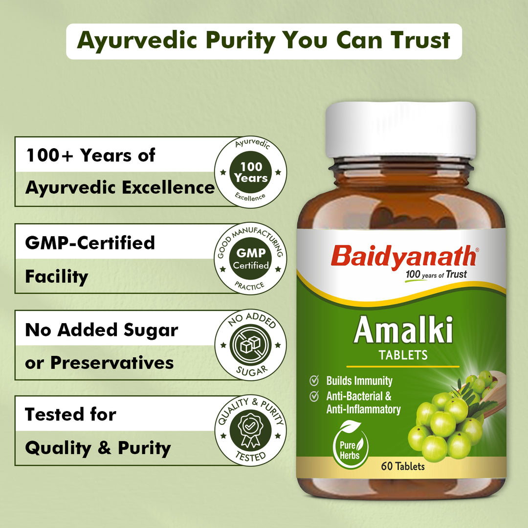 Baidyanath Amlaki (Amla) Tablets (60 Tablets)
