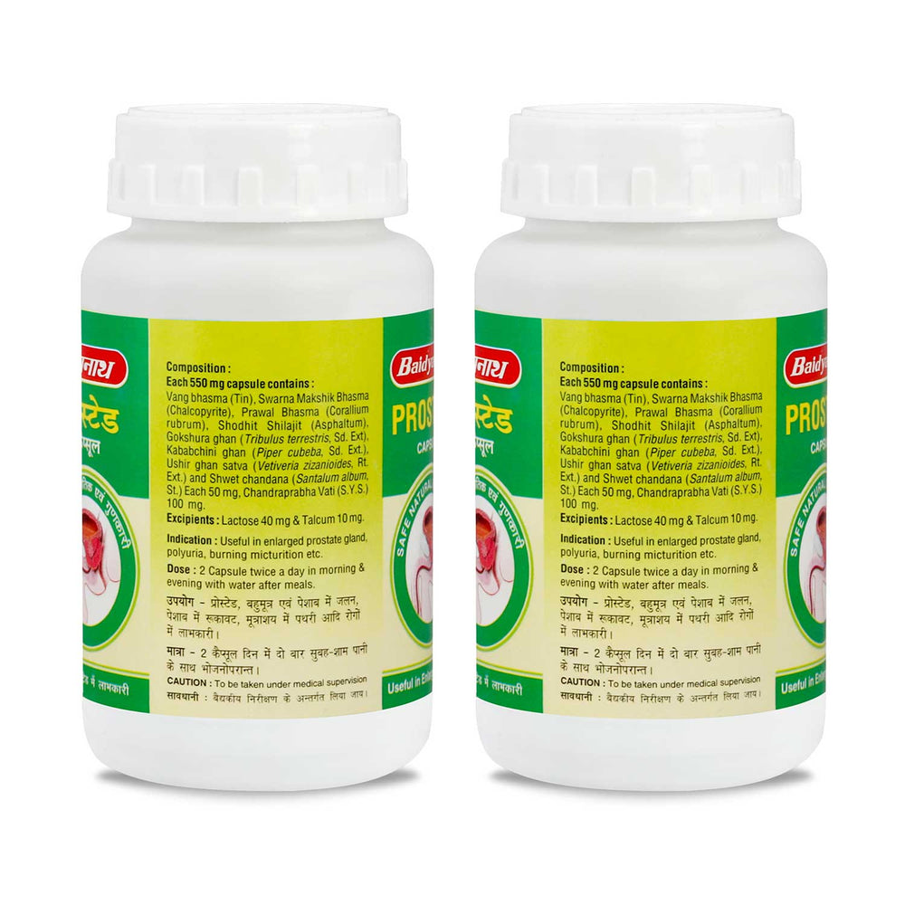 Backside Baidyanath Prostaid capsule
