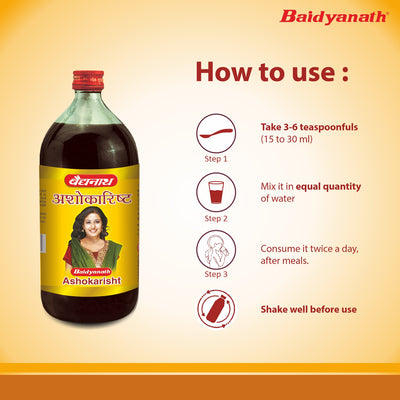 Baidyanath Ashokarishta-450 ml ( Pack of 2)