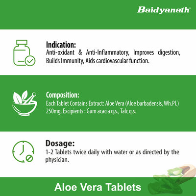 Baidyanath Aloe Vera Tablets  (60 Tablets)