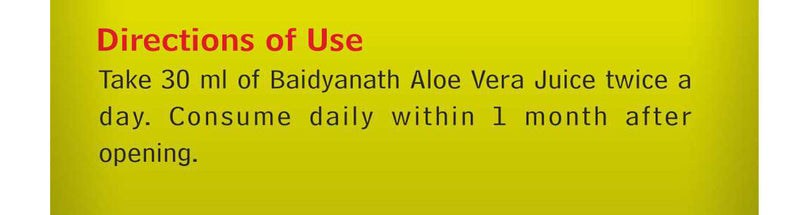Baidyanath Aloe Vera Juice -1L* 3 Pack