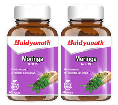 Baidyanath Moringa Tablets (60 Tablets), Pack of 2| Helps in maintaining overall health and wellness