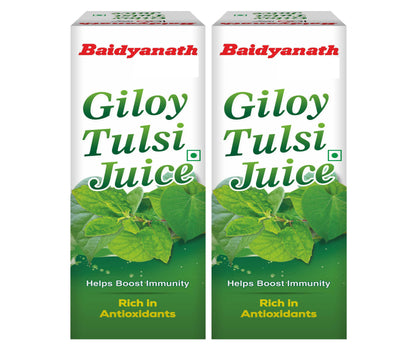 Baidyanath Giloy Tulsi Herbal Juice - 1000ml | Helps Boost Immunity & Promotes Good Health | Supports Respiratory Wellness (Pack of 1)