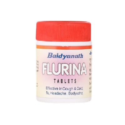 Baidyanath Flurina tablet helps in cough, cold, flu, headache and bodyache 20 tablets