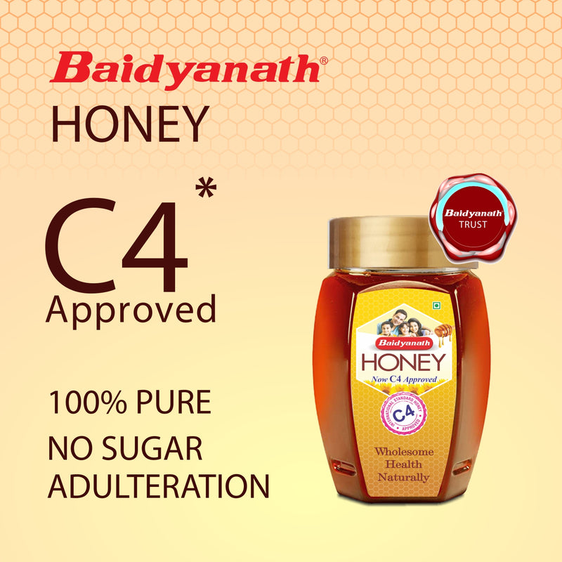 Baidyanath Honey C4 Approved, Unadulterated, Pure Honey (1 kg)