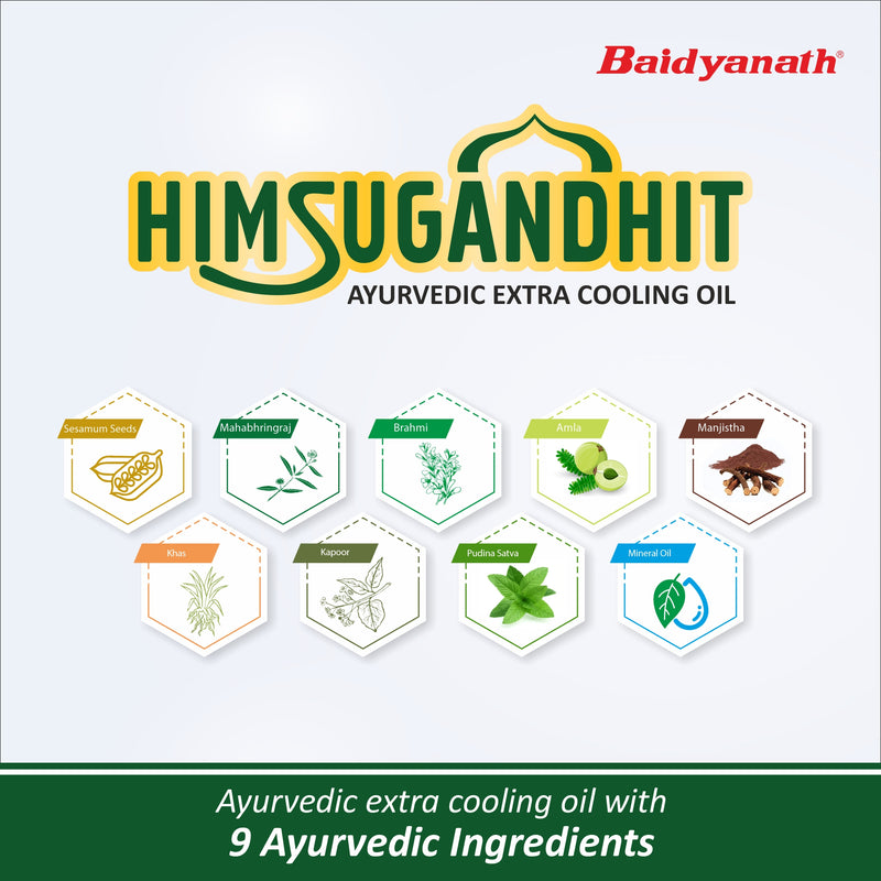 Baidyanath Himsugandhit Cooling Oil Ingredients