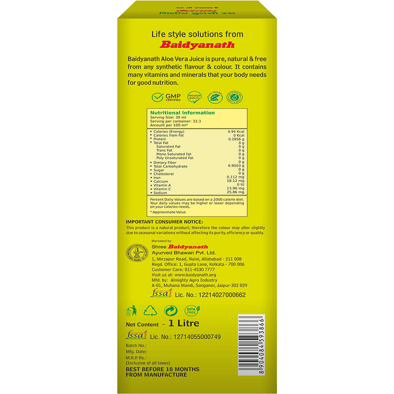 buy pure aloe vera juice