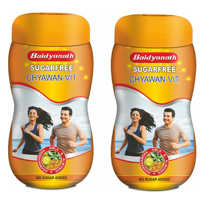 Baidyanath Sugarfree Chyawan-Vit 1Kg- Specially Formulated Chyawanprash With No Added Sugar- With Benefits Of Amla, Ashwagandha And Almonds| Ayurvedic Immunity Booster (Pack of 2)