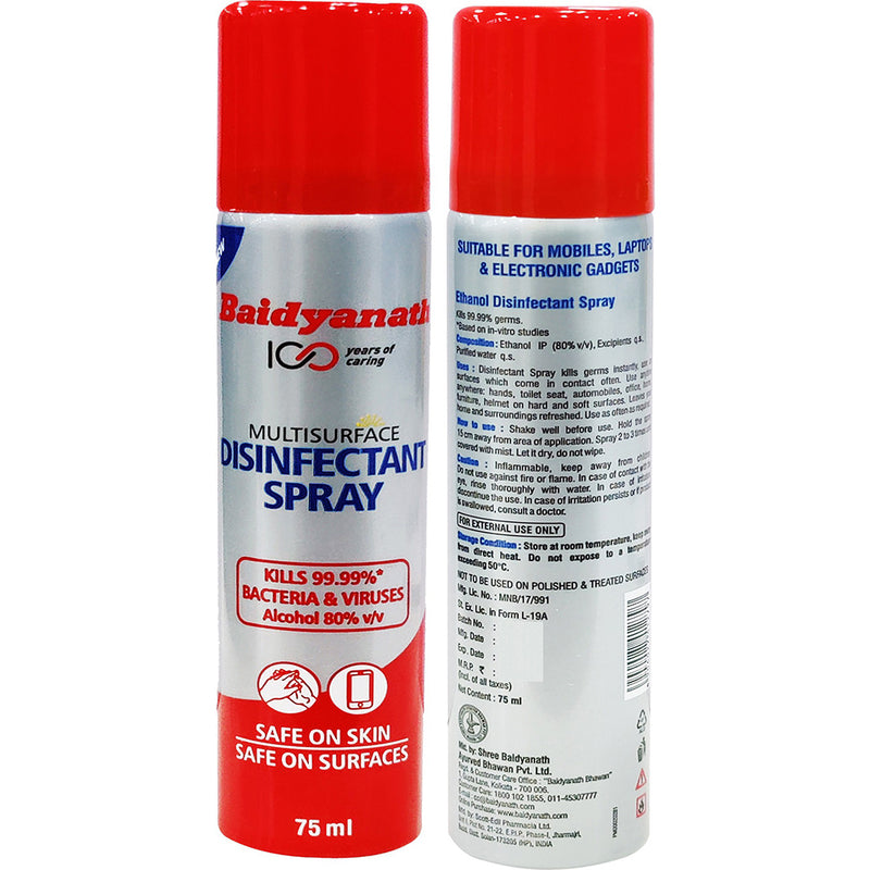 Baidyanath Multisurface Disinfectant Spray (75 ml)