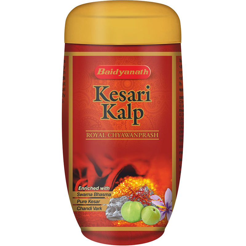 Baidyanath Kesari Kalp Royal Chyawanprash (1 Kg) | Ayurvedic Immunity and Energy Booster Infused with Gold & Saffron | Ayurvedic Health supplement (Pack of 1)