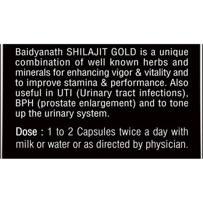 Baidyanath Shilajit Gold (10 Capsules) Pack of 2