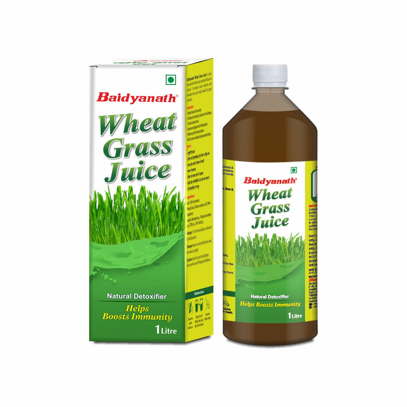 Baidyanath Wheatgrass Juice 1 L – Natural Detoxifier - Herbal Supplement to Help boost Immunity, Purifies blood Improves digestion & metabolism